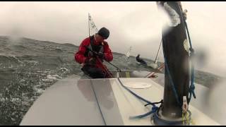 preview picture of video 'High Wind Europe Dinghy Sailing- Hjuvik, Sweden'