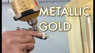 How To Mix and Apply A Metallic Gold Base-Coat