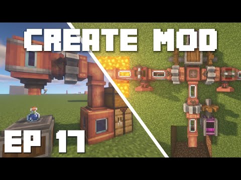 Minecraft Create Mod Tutorial - Fluids, Pump, and Pipes Ep 17