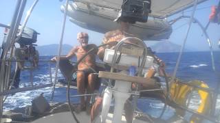 Shearwater 45, Peperuka. To One House Bay, Ionian
