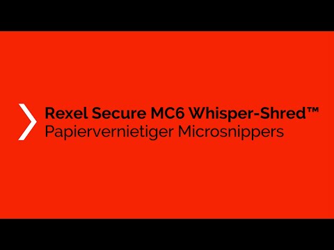 Een Papiervernietiger Rexel Secure MC6 snippers P5 2x15mm koop je bij EconOffice