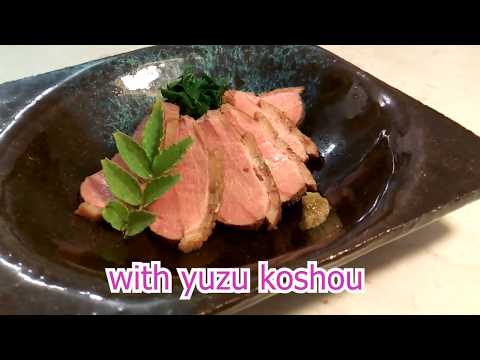 Japanese style braised duck breast