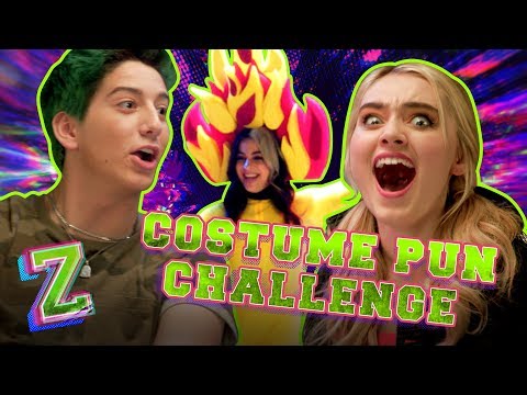 ZOMBIES 2 | Costume Puns Challenge with Meg and Milo! 👻  | @disneychannelmusic