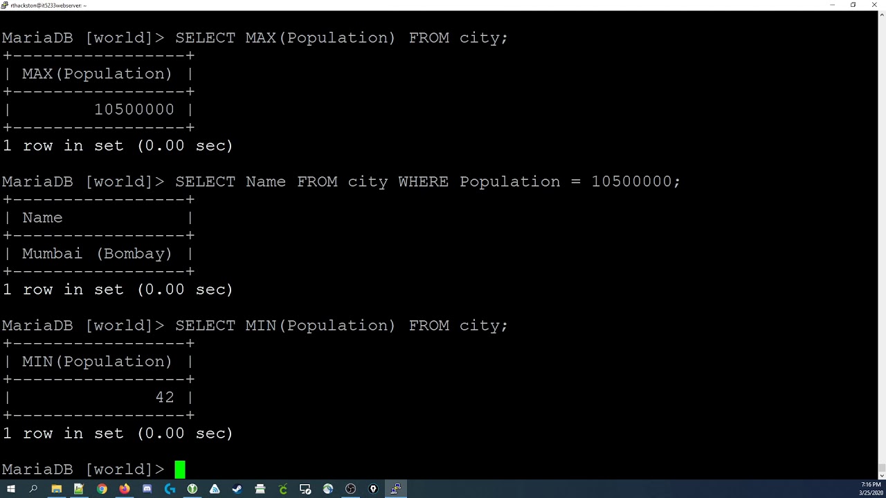 [054] Using basic functions in SQL SELECT statements