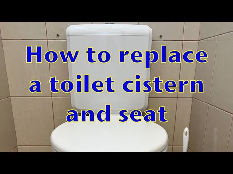 How to replace a toilet cistern and seat.