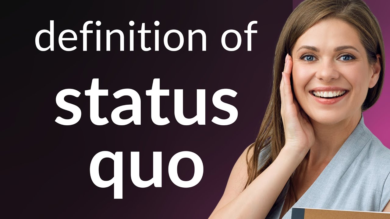 Is status quo a formal word? More REF