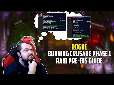 Rogue Pre-BIS Burning Crusade PvE Gear Guide