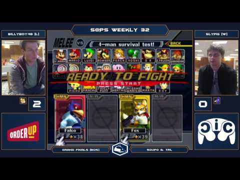 S@PS 32 Melee Singles - Slypig (Falco) vs billyboy48 (Fox) - Grand Finals