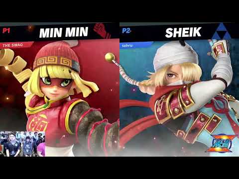 WaveDash 2023 Winners - Tohru (Shiek) Vs. Justice (Min Min) - SSBU Tournament