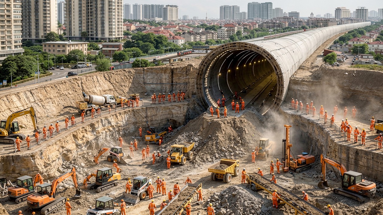 Inside France’s 200 km Grand Paris Express Mega Metro Tunnel Construction Beneath Paris