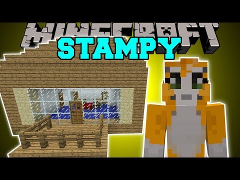Minecraft: STAMPYLONGHEAD MOD (LOVELY HOUSE, IBALLISTICSQUID, & ROCKET!) Mod Showcase