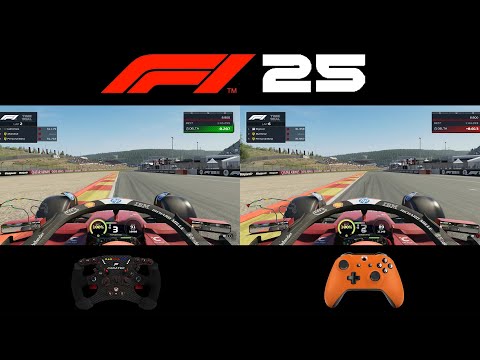 F1 25 Controller vs Wheel Comparison