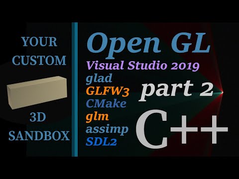 OpenGL on Windows 10  - Part 2 - Preparing glm OpenGL Mathematics, stb_image, and assimp
