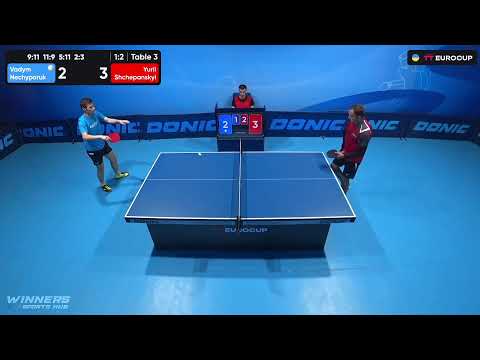 13:15 Vadym Nechyporuk - Yurii Shchepanskyi 04.09.2023 TT Euro.Cup Ukraine  Star. Table 3