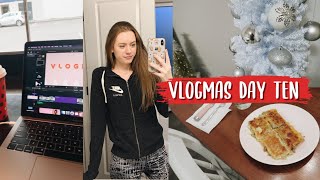 VLOGMAS DAY 10: working out  for the first time in 4 years (BeachBody T25)