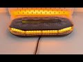 Magnetická LED rampa 12/24V - oranžová / 60x LED / ECE R65 (412x200x57mm) - Video Youtube