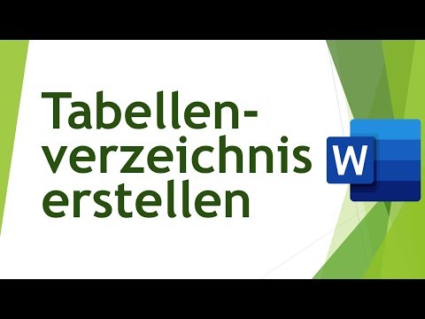 Tabellenverzeichnis in Word erstellen - Abschlussarbeiten schreiben (03)
