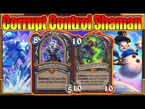 Control Corrupt Shaman! Freezing My Opponents Until I WIN! Fractured in Alterac Valley | Hearthstone