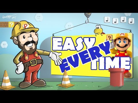 Easy EVERY Time | Mario Maker - One Screen Puzzle