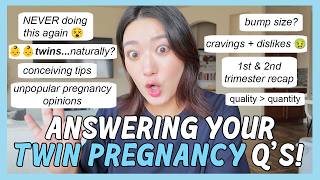👶🏻👶🏻 Twin Pregnancy Q&A: 1st & 2nd Trimester, Symptoms, Cravings + More | Crystall Cho