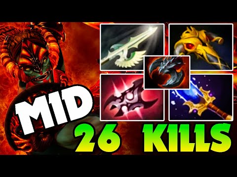 Huskar Dota 2 Mid Carry 7.33 With 26 Kills Gameplay Build Guide