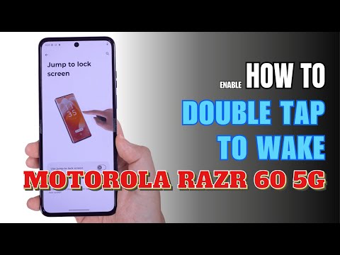 How to double tap to screen On and Off Motorola Razr 60 5G