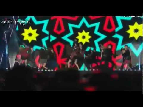 111229 「 Super Junior & Girls' Generation / SNSD - Moves Like Jagger 」 Live Performance
