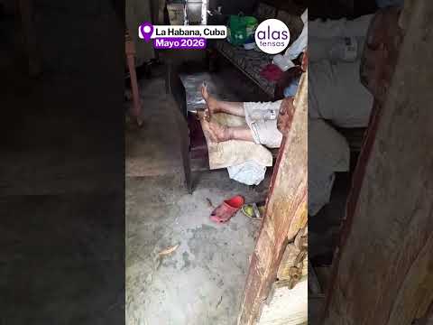 Anciana abandonada sin atención médica en La Habana