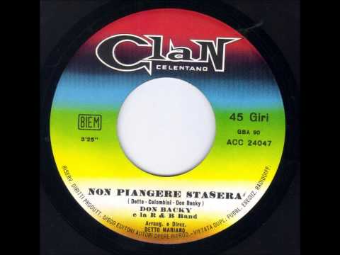 Non Piangere Stasera - Don Backy (45 giri originale)