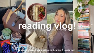 VLOG!🍵 cozy & productive days, coffee shops, malibu, lots of reading & my new favorite books!