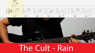 The Cult - Rain Guitar Cover With Tabs(Standard)