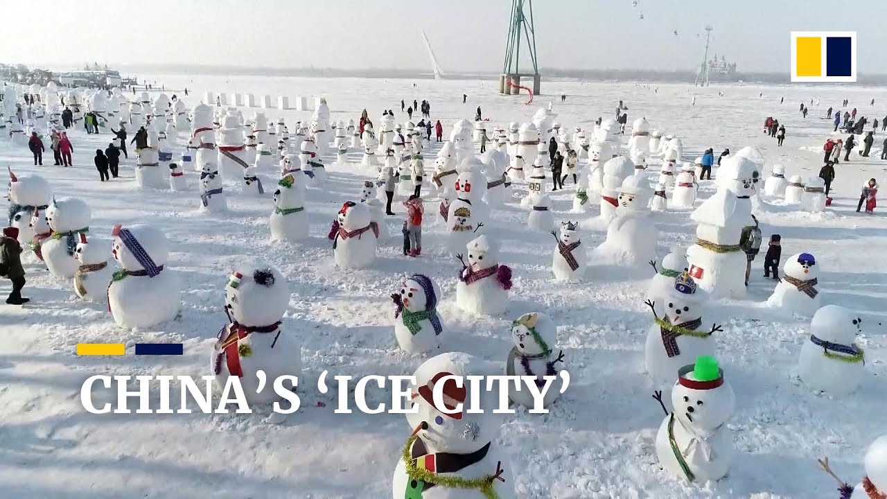 China’s ‘Ice City’ draws millions of visitors with sub-zero sculptures