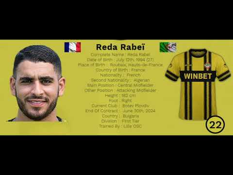 Reda Rabeï | Central Midfield 94'