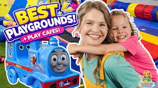Silly Miss Lily Visits Fun Indoor Playground for Kids | Learn to Talk, First Words & Colors