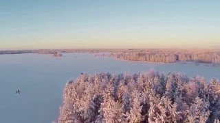 DJI Phantom 2 | winter flight over lake Kontokki