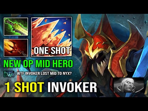 How to Solo Mid Nyx Assassin Against Invoker with Instant 1 Shot Level 5 Dagon EPIC Dota 2