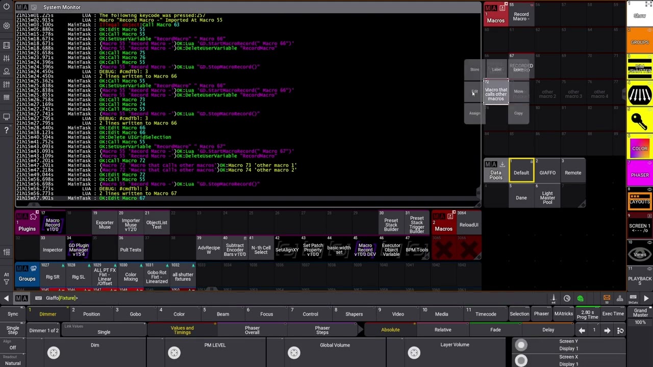 MA3 Plugin - Macro Record