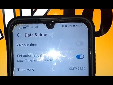 how to turn off 24 hour time on honor 20i mobile