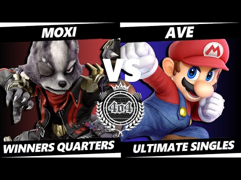 4o4 Smash Night 76 - moxi (Wolf) vs GUMP2| Ave~ (Mario) - Winners Quarter-Final