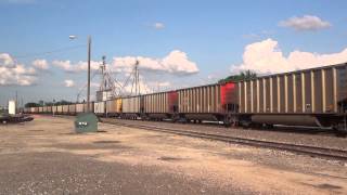 preview picture of video 'Northbound BNFSF Empty Coal at Cameron, TX - 6.2.2014'