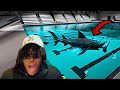 ESCAPING FROM A HORRIFYING HAMMER HEAD SHARK IN THE POOL SHARKS AND MINNOWS