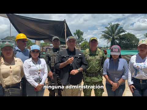 Avanza la construcción del polideportivo de la I.E. Agroecológico Amazónico en Cartagena del Chairá