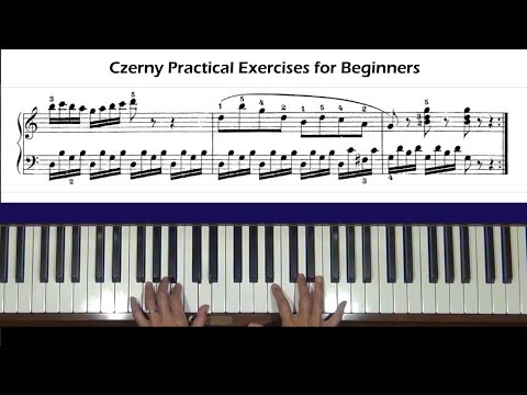 Czerny Practical Exercises for Beginners Op. 599, No. 61 Piano Tutorial