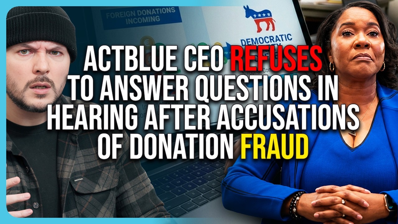 ActBlue CEO REFUSES To Answer Questions In Hearing After Accusations of Donation FRAUD