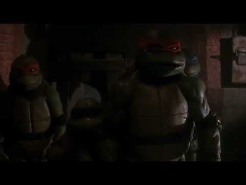 Teenage Mutant Ninja Turtles (1990) - Raphael freaks out & yelling crying under the sewer lair scene