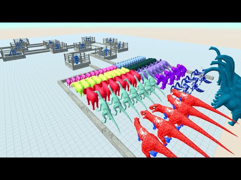 Colors Race To Get A Gold Pig #39 - Animal Revolt Battle Simulator