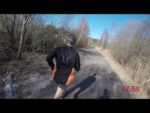 Parkrun Örebro 2019-04-13 - 5 km (Löparperspektiv)