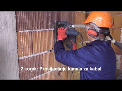 IGM Visoko :: Primjer jednostavne pripreme zida od cigle za elektroinstalacije