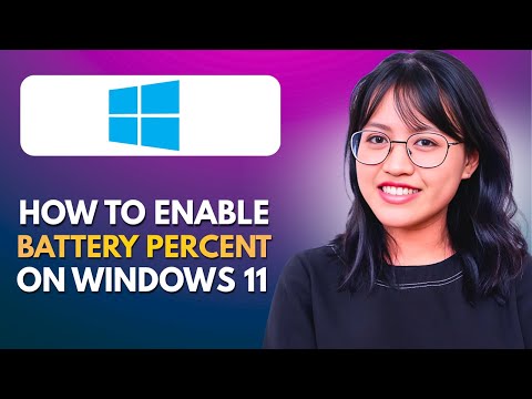 How To Enable Battery Percentage on Windows 11.