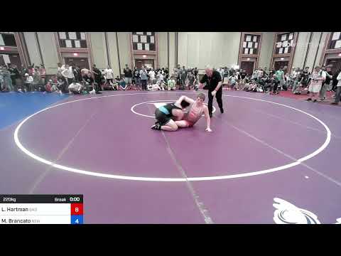 220 Kg Rr Rnd 2 - Landon Hartman, Bad Karma Wrestling Club Vs Mason Brancato, New Jersey 991a